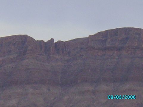 1978 Ford Bronco - A wide view of a mountain range under a pale blue sky, dated 09/03/2006.