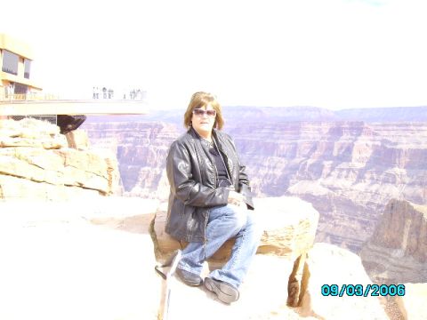 1978 Ford Bronco - A woman poses for a photo at the Grand Canyon, with a date stamp indicating the picture was taken on September 3, 2006.