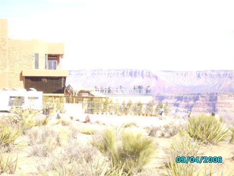 1978 Ford Bronco - View from a building's deck at the Grand Canyon, with an RV visible on the left side.