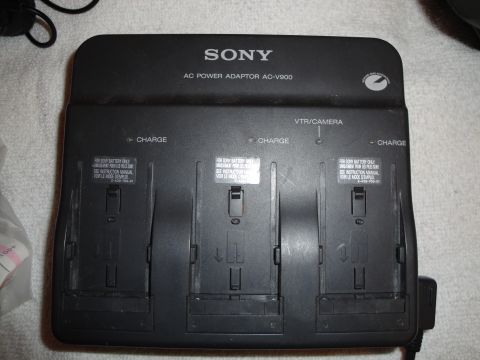 1993 Ford Taurus - Sony AC-V900 AC Power Adapter with multiple battery charging bays.