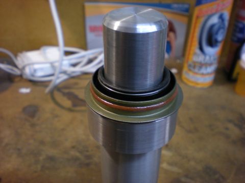 2009 Suzuki Samurai - Close-up view of a metal component multiple seals and o-rings.