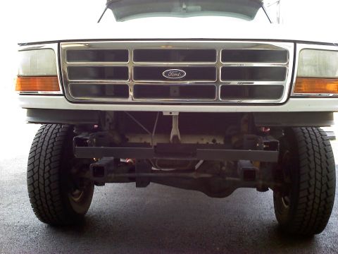 1996 Ford Bronco - winch plate front end