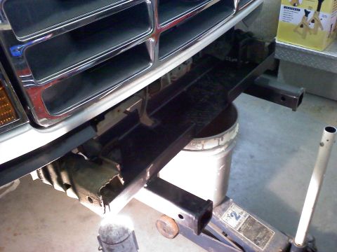 1996 Ford Bronco - winch plate test fit