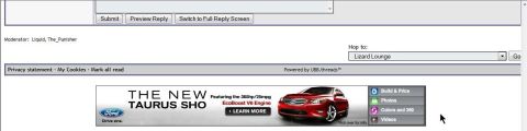 2000 Mercury Grand Marquis - Advertisement for the new Ford Taurus SHO, highlighting its EcoBoost V6 engine.