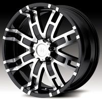 2008 Ford F-250 - A single aftermarket wheel is shown against a dark background.