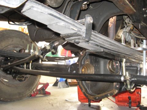 2008 Ford F-250 - Close-up view of the suspension and differential components of a heavy-duty truck.