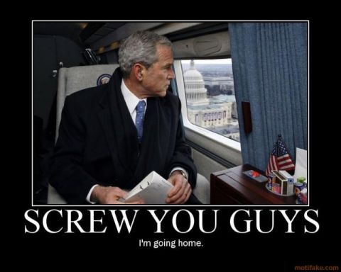 1989 Ford Bronco - A meme George W. Bush with text overlay, expressing a desire to go home.
