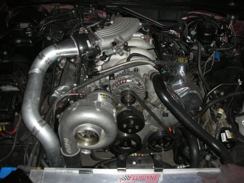 1992 Ford Crown Victoria - Custom engine modifications are visible in this engine bay, including a supercharger and custom tubing.