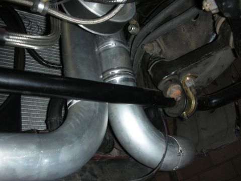 1992 Ford Crown Victoria - Custom intercooler piping installed in a vehicle's engine bay.