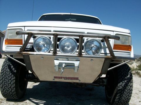 1996 Ford Bronco - Customized 1996 Ford Bronco features a heavy-duty winch bumper and auxiliary lights.