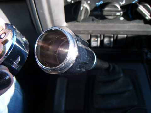1998 Jeep Cherokee - Interior shot of a 1998 Jeep Cherokee showing a chrome shift knob.