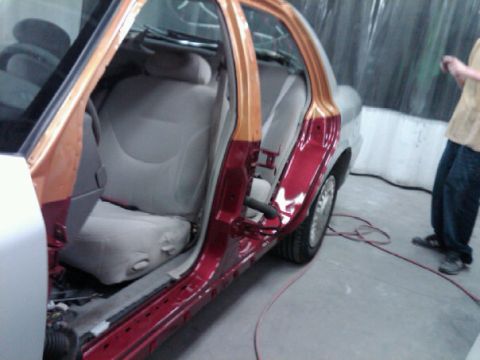 1999 Ford Crown Victoria - door jamb cut in