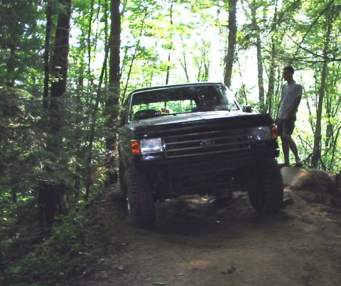 1989 Ford Bronco - tellico on ledge