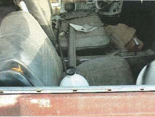 1967 Mercury Cyclone - Interior view of a car showing the seats and dashboard.