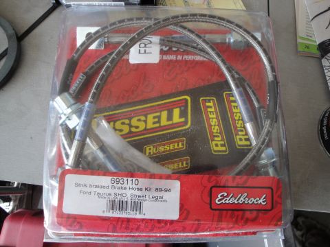 1989 Ford Taurus - Braided brake hose kit for Ford Taurus SHO, part number 693110.