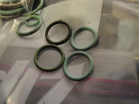 1989 Ford Taurus - A collection of o-rings, likely for automotive use, are shown in a close-up view.