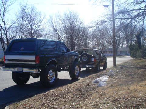 1995 Ford Bronco - New and Old rear
