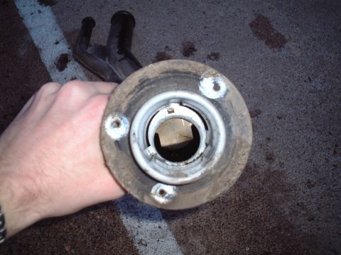 2000 Ford Excursion - Before I increased the fuel filler neck diameter, I wasn't able to fit the "big rig" style diesel fuel pump fillers into the fuel neck on m…