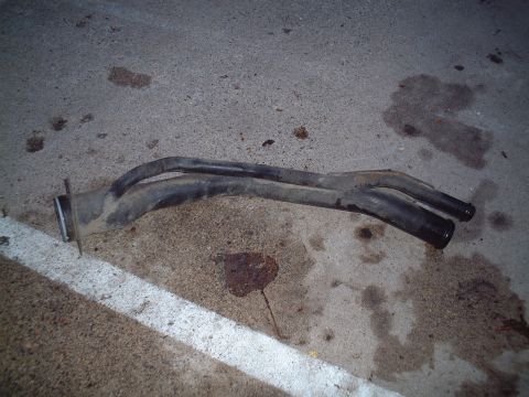 2000 Ford Excursion - This is what the fuel filler neck looks like when it's completely removed from the vehicle.