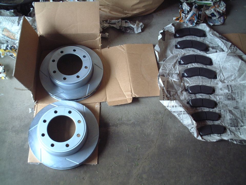 Please see my full write-up and installation article on how to install new rotors on your Excursion.  This article also applies to all SuperDuty Ford pickups.  [url]http://www.fordexcursions.com/installs/install_1/index.php[/url]
