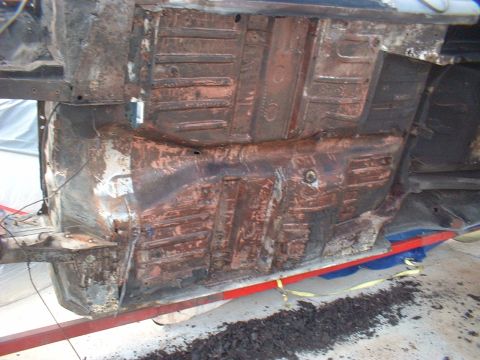 1964 Ford Fairlane - Fairlane is completely disassembled & on the rotisserie. Complete bottom side has been stripped of undercoating & is ready to media blast.…