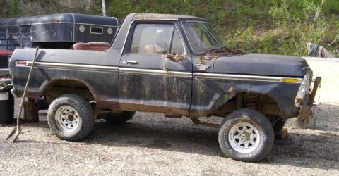 1978 Ford Bronco “Blackie The Friesian Half Cab”