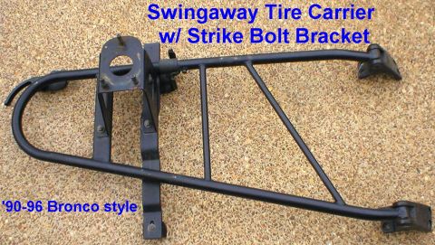 1983 Ford Bronco - Bronco swingaway tire carrier (Type 3) - fits 78-96 Bronco. ~44x24x10" @ ~30lbs. IF THE IMAGE IS TOO SMALL, click it. [url=http://www.…