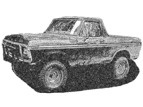 1978 Ford Bronco - Just something I threw together for a side project with the truck, needed a line art/drawing of a 78/79 style bronco, so figured might as w…
