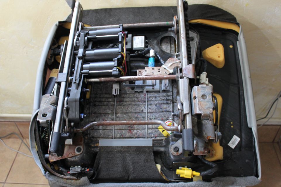 the 2003 LX passenger seat before. be gentle to the LX seats when removing the harness and use a soft mallet to stick the plastic retainers in place once the 2007 parts are in place.