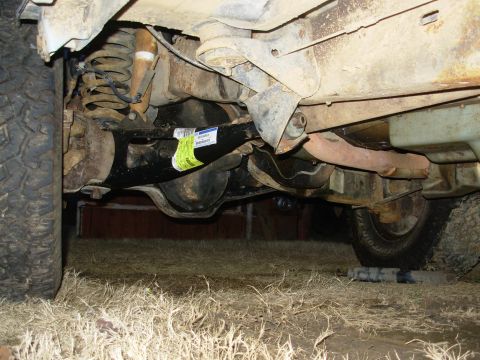 1993 Ford Bronco - I'll finish tightening all the bolts when I get it to the shop to change that radius arm bracket & straighten the frame flange. There's no…