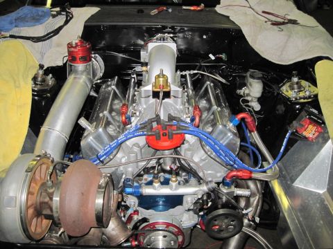 1992 Ford Mustang - Custom V8 engine build a turbocharger and performance intake components.
