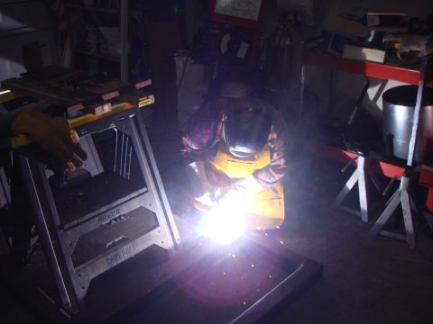 1992 Ford Bronco - My wife welds in a crossmember