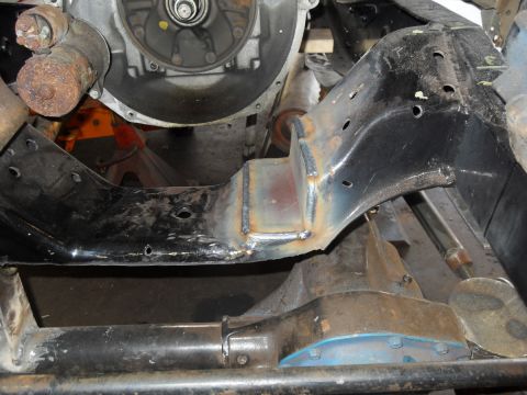 1997 Ford Ranger - Vehicle frame and engine components are shown in this close-up view.