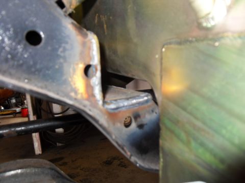 1997 Ford Ranger - Detail shot of the vehicle's undercarriage, showing frame structure and suspension components.