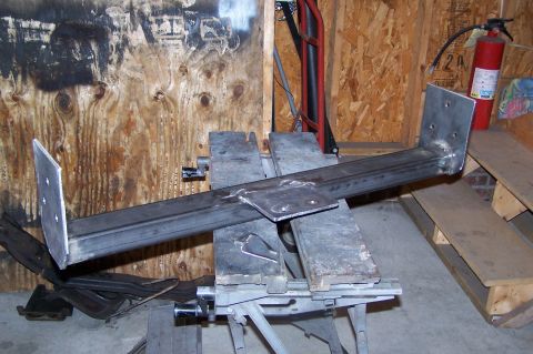 1990 Ford Bronco - Trans crossmember, still need to weld and add gussets