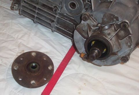1990 Ford Bronco - Begin by removing the rear yoke or companion flange