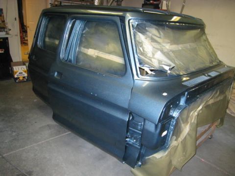 1976 Ford F-250 - Cab and doors painted.