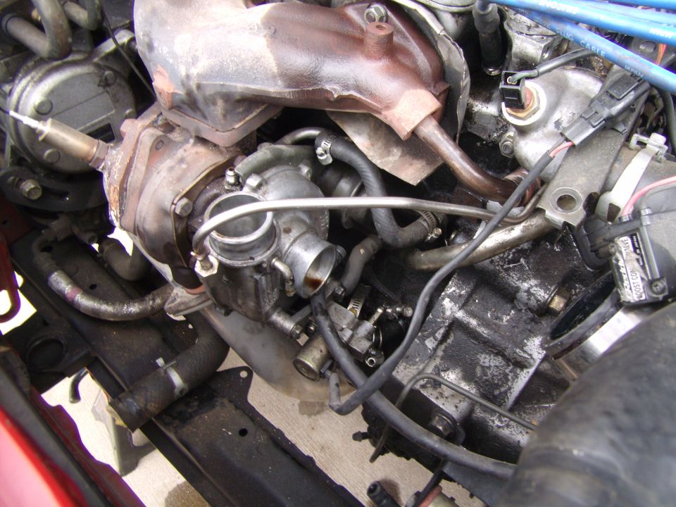 Oil in the turbo inlet