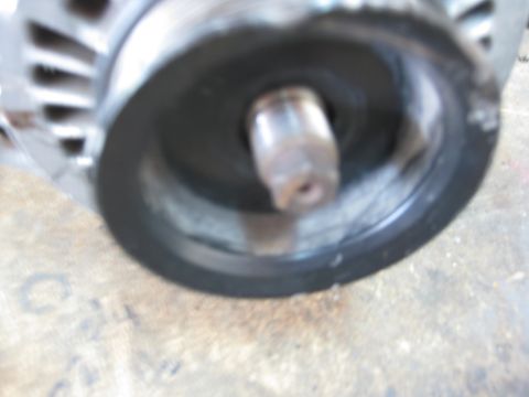 1993 Honda Civic - Underside view of engine components, including an exhaust pipe and oxygen sensor.