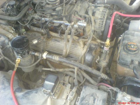 1998 Ford Crown Victoria - The interior of a vehicle is shown, with a focus on the driver's seat and surrounding components.