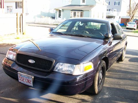 2007 Ford Crown Victoria - 2007 Ford Crown Victoria police car with Massachusetts license plate 332 CN2.
