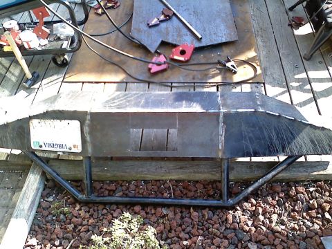 1990 Ford Bronco - A custom-fabricated brush guard is shown, a Virginia license plate.