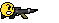 1990 Ford Bronco - This image shows a pixelated smiley face and a firearm, not a 1990 Ford Bronco.