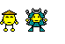 1990 Ford Bronco - Pixel art characters displayed against a dark background.