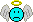 1990 Ford Bronco - A digital image depicts a sad blue smiley face with angelic wings and a golden halo.