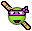 1990 Ford Bronco - Pixel art depiction of Donatello from Teenage Mutant Ninja Turtles.