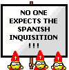 1990 Ford Bronco - A meme referencing the Spanish Inquisition, pixelated characters and bold text.