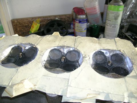 1995 Ford Probe - Engine cylinder heads with valves and springs visible, likely undergoing maintenance or modification.