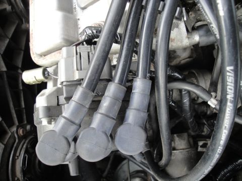 1995 Ford Probe - Pic of my soldered wires to my Mega Squirt