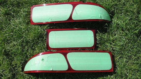 1995 Ford Probe - A real good tape off & getting rdy to spray high gloss black!